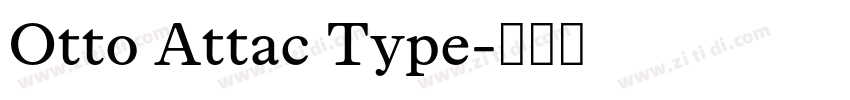 Otto Attac Type字体转换